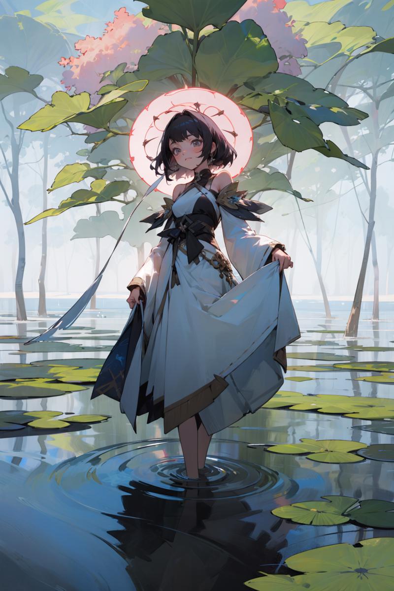 05906-2600424454-A girl stands at the edge of a tranquil pond, surrounded by lush greenery and vibrant blooming flowers. As she gazes into the cl.png